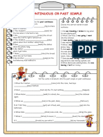 Past Continuous or Past Simple Tests - 15433