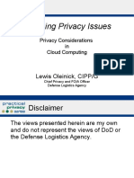 Emerging Privacy Issues: Lewis Oleinick, CIPP/G