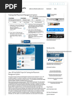 Java JSP and MySQL Project On Training and Placement Management System