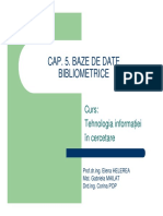5 Baze de Date Bibliometrice-TIC-2011