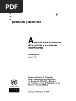 América Latina Los Rostros de La Pobreza y Sus Causas Determinantes