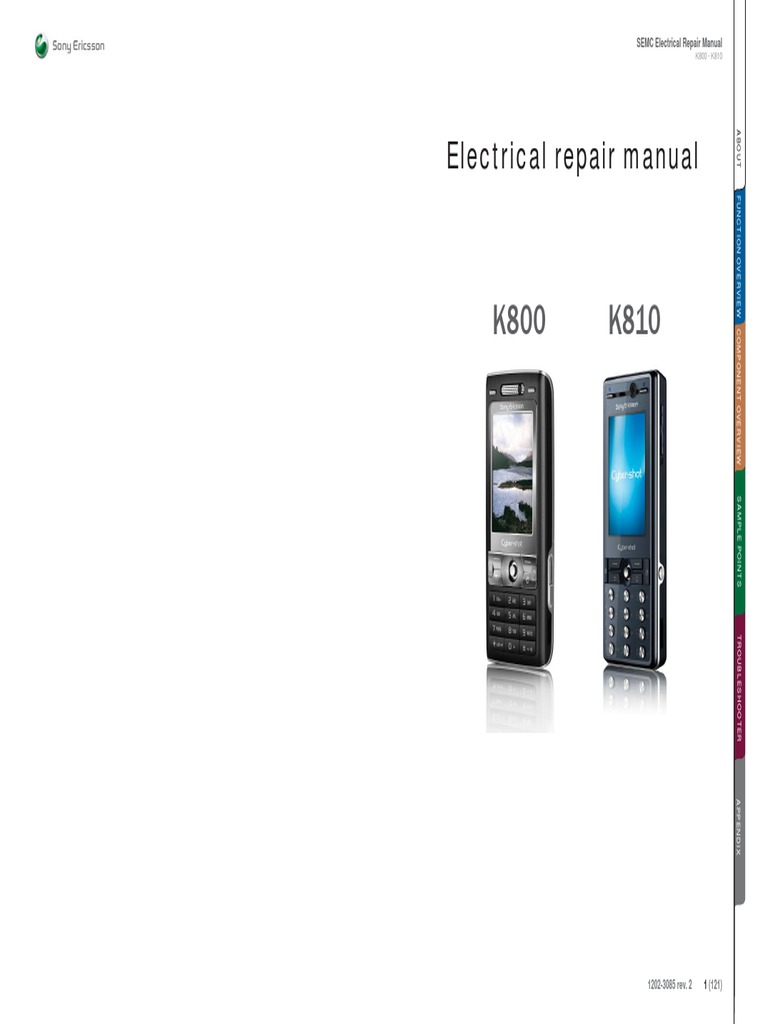 Sony Ericsson k800 k810 Electrical Repair Manual | Amplifier | Electronic  Filter