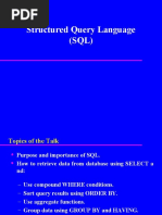 Structured Query Language (SQL)