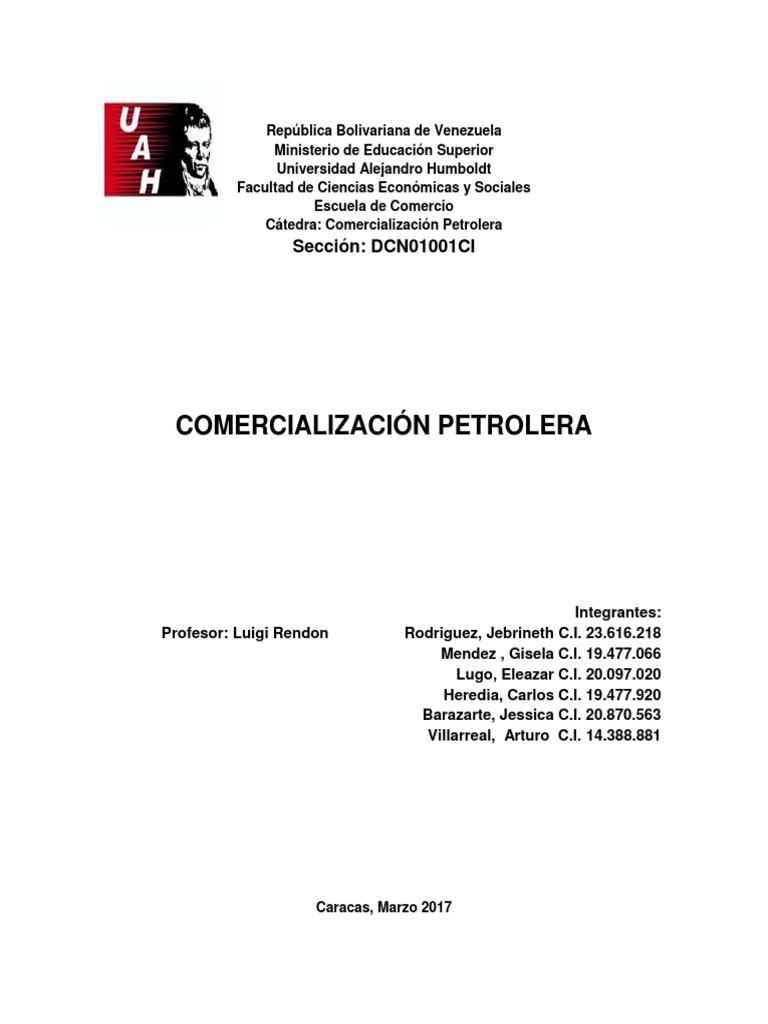 Comercialización Petrolera en 2017 | PDF | OPEP | Precio del petróleo