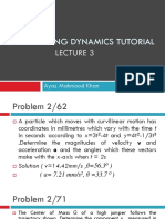 Engineering Dynamics Tutorial Lecture 3