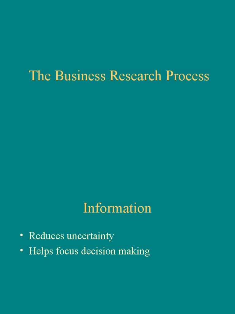 Understanding the Business Research Process | PDF | Analysis | Causality