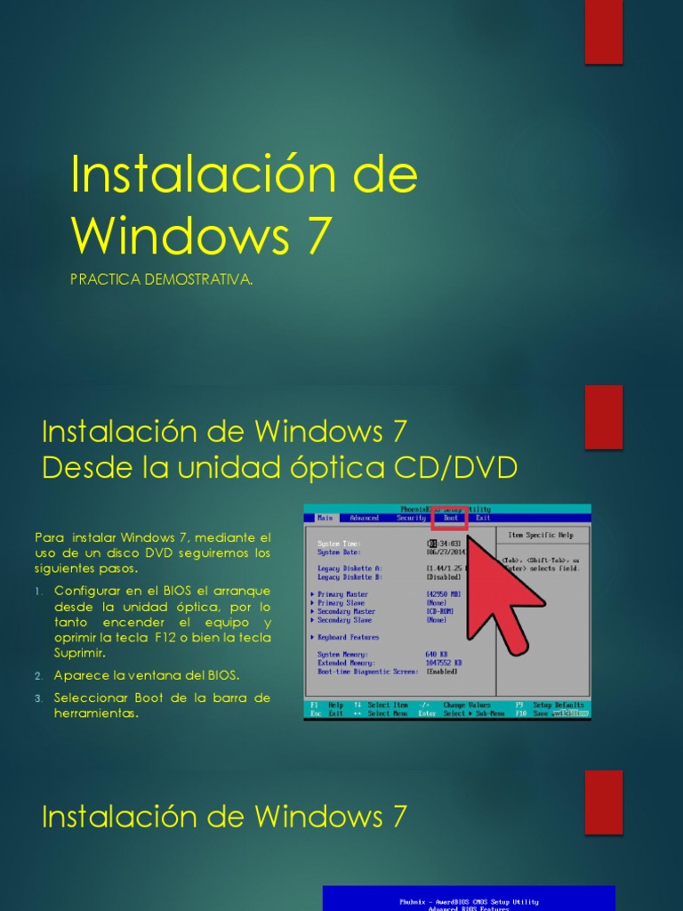 Instalación de Windows 7 Paso a Paso | PDF | Windows 7 | Ventana ...