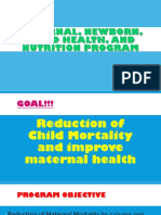 Maternal Newborn Child Health and Nutrition Program