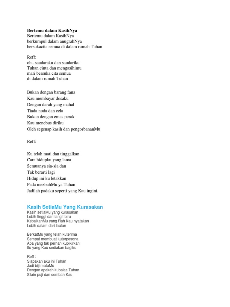 Bertemu Dalam Kasihnya Pdf