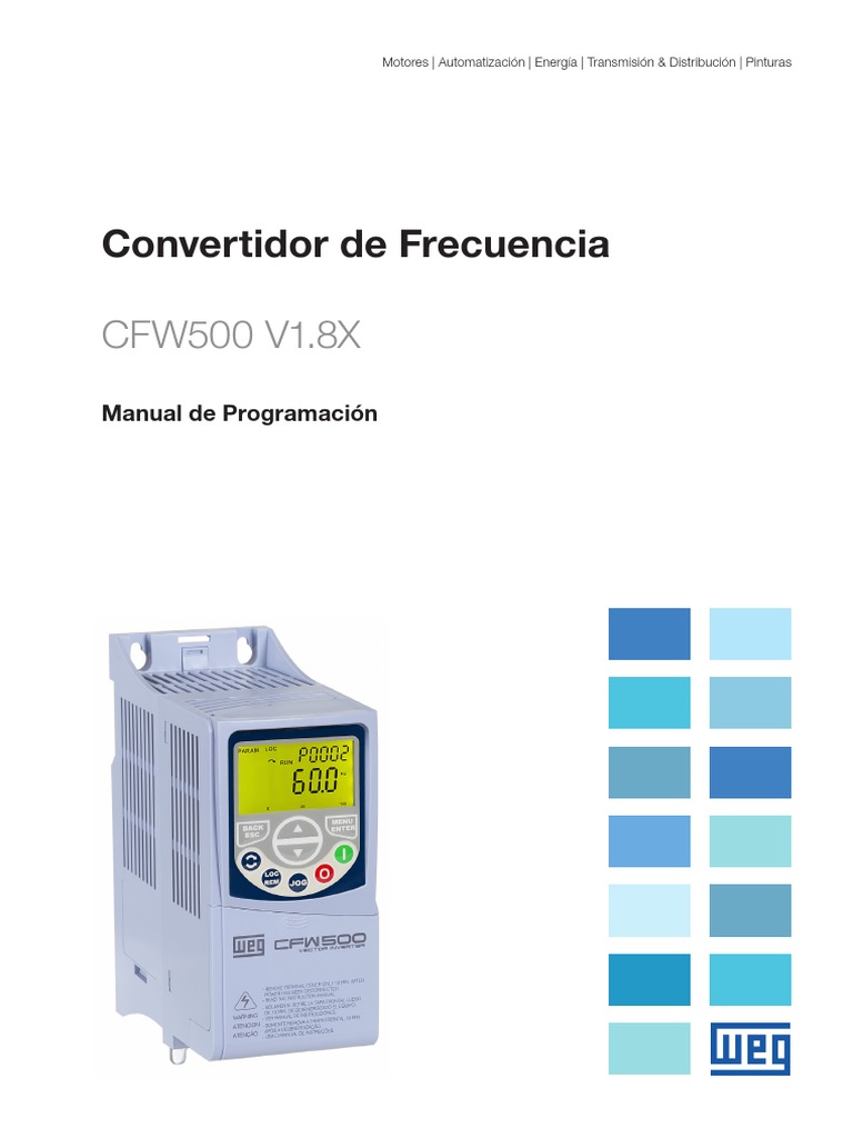 WEG Cfw500 Manual de Programacion 10002296096 1.8x Manual Espanol | PDF