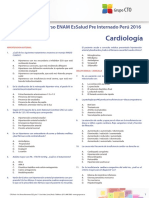 Curso ENAM EsSalud Pre Internado Perú 2016 Cardiología Test