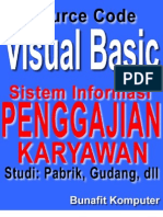 Source Code Visual Basic 6.0 - Desain dan Analisis Sistem Informasi Penggajian Karyawan Studi pada Pabrik