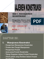 Manajemen Proyek Konstruksi