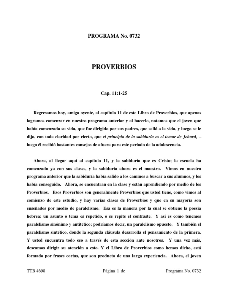 qué dice proverbios capítulo 11 versículo 25