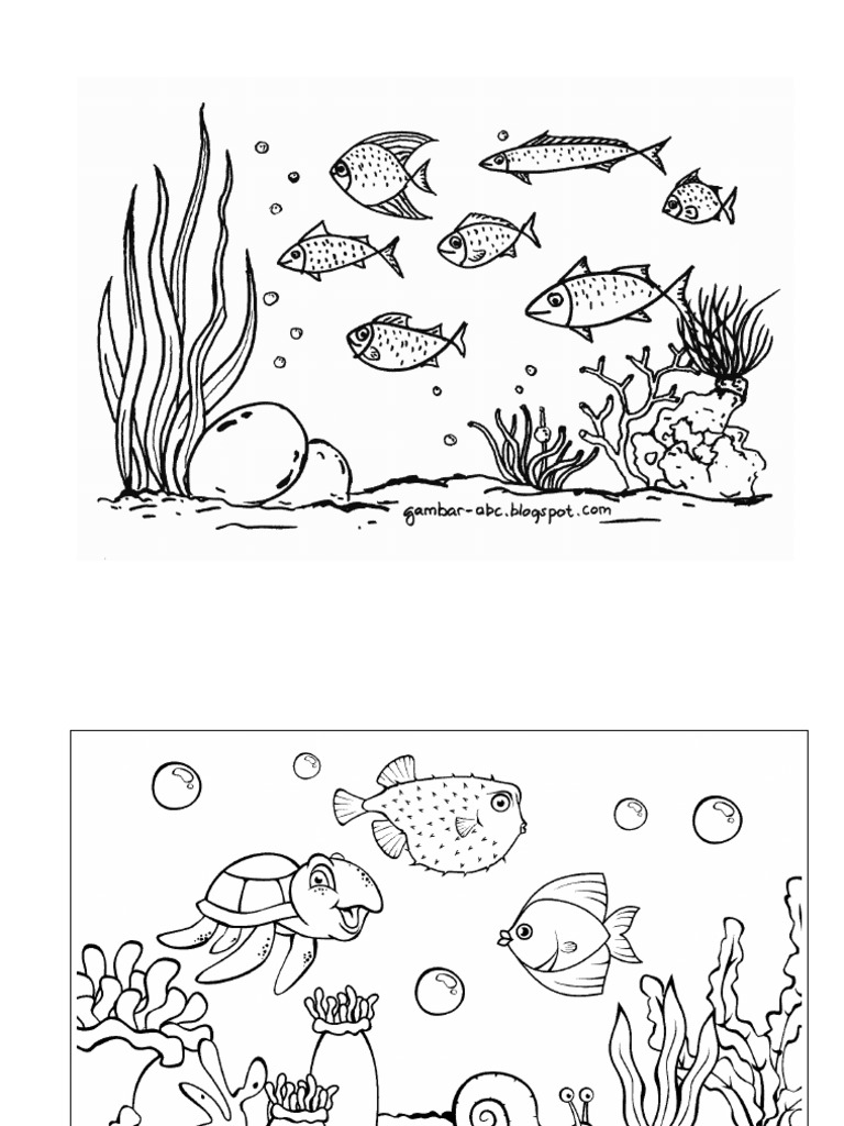 Pend Seni Pemandangan Dasar Laut