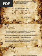 [Slides] a Literatura Do Grupo Oiteiros