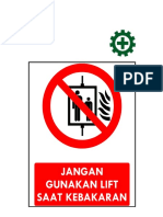 Jangan Menggunakan Lift Saat Kebakaran