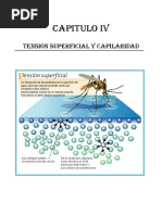 Capitulo IV. Fisica II. Tensión Superficial y Capilaridad