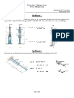 UCI Mechanics of Materials Homework Problems