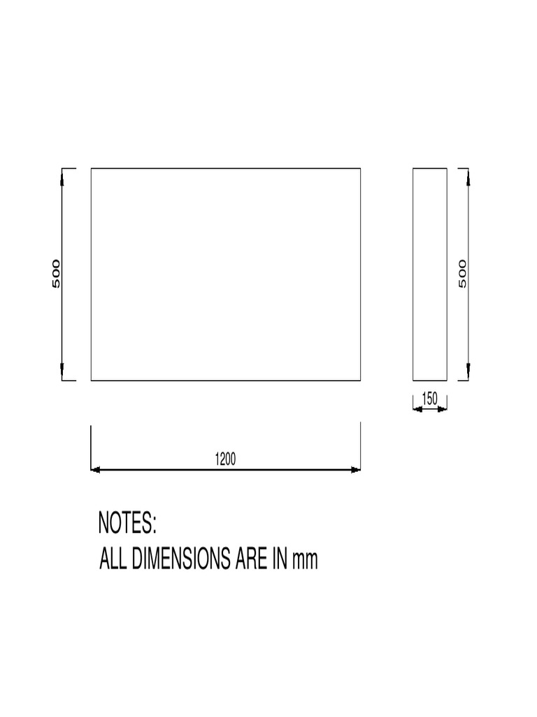Engineering Blueprint Dimensions | PDF