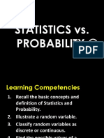 Statistics vs. Probability