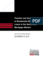 American Securitiation White Paper on Transfer and Assignment of Residential Mortgage Loans