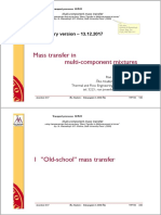 Mass Transfer in Multicomponent Mixtures Slides