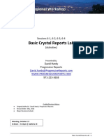 Basic Crystal Reports Lab: Sessions 6 1, 6 2, 6 3, 6 4