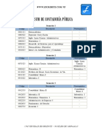 Pensum de Contaduria Publica