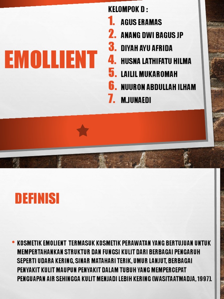 Emollient | PDF