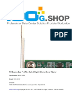 PCI Express Dual Port Fiber Optical Gigabit Ethernet Server Adapter