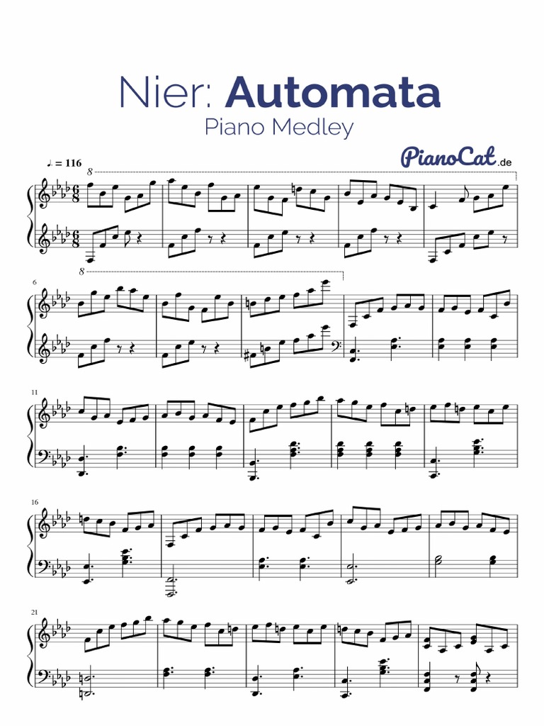 Nier Automata Piano Medley