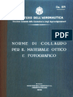 Norme Collaudo Materiale Ottico e Fotografico (CA571) 1941 PDF