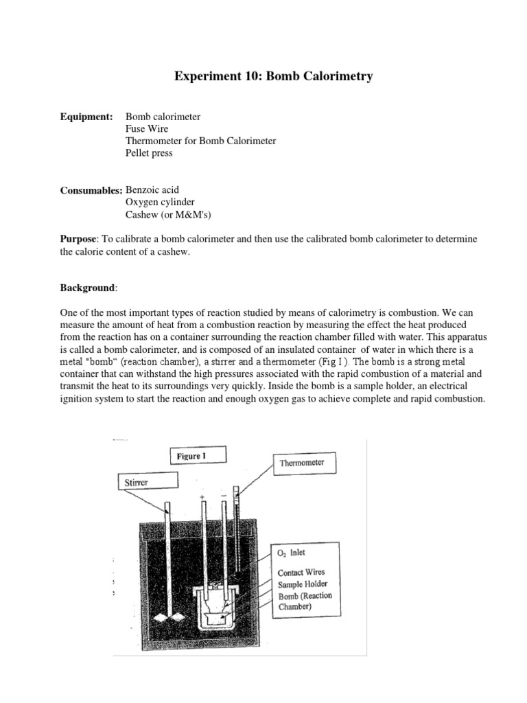 Experiment Complete Thermodynamics Physical Chemistry