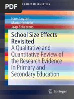 (SpringerBriefs in Education) Hans Luyten, Maria Hendriks, Jaap Scheerens (Auth.)-School Size Effects Revisited_ a Qualitative and Quantitative Review of the Research Evidence in Primary and Secondary