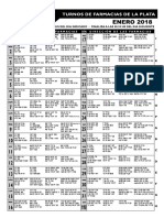 Turnos de Farmacias - ENERO y FEBRERO (LA PLATA)