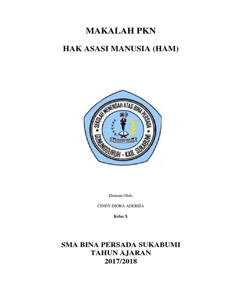 Cover Makalah Ham