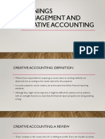 Earnings Management and Creative Accounting