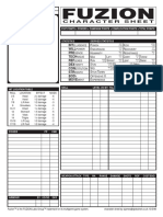 Fuzion: Character Sheet