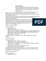 Cerebrospinal Fluid Analysis