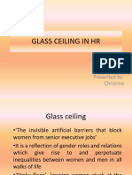 Glass Ceiling in Hr