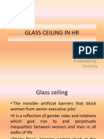 Glass Ceiling in HR