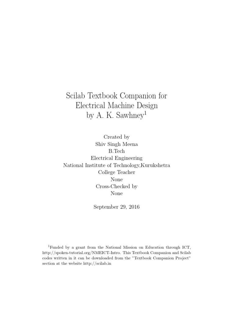 Electrical Machine Design - A. K. Sawhney | PDF | Electrical Equipment ...
