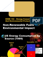 Non-Renewable Fuels Environmental Impact: EGEE 102 - Energy Conservation and Environmental Protection