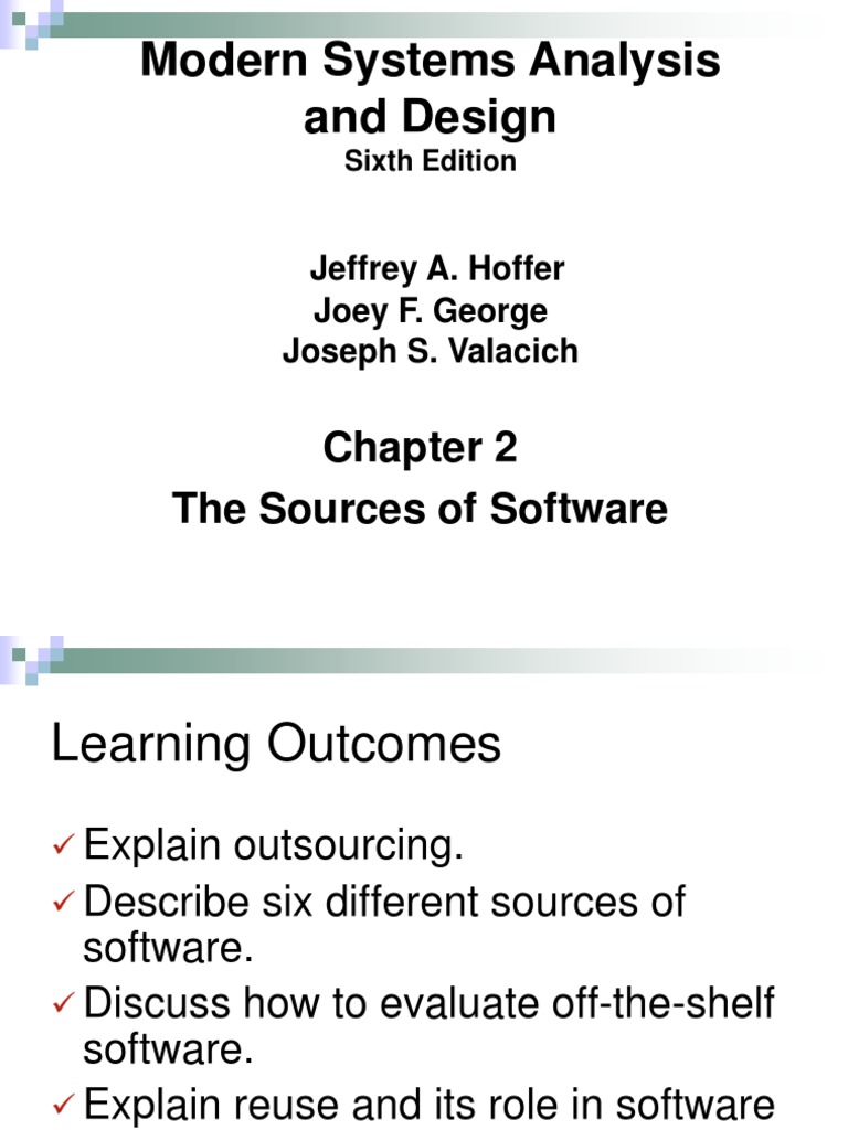 Week 02 The Sources of Software | PDF | Component Based Software ...