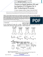 Comparative Factors in Spark Ignition (SI) and Compression Ignition (CI) Engines For A Sustainable Technological Economy