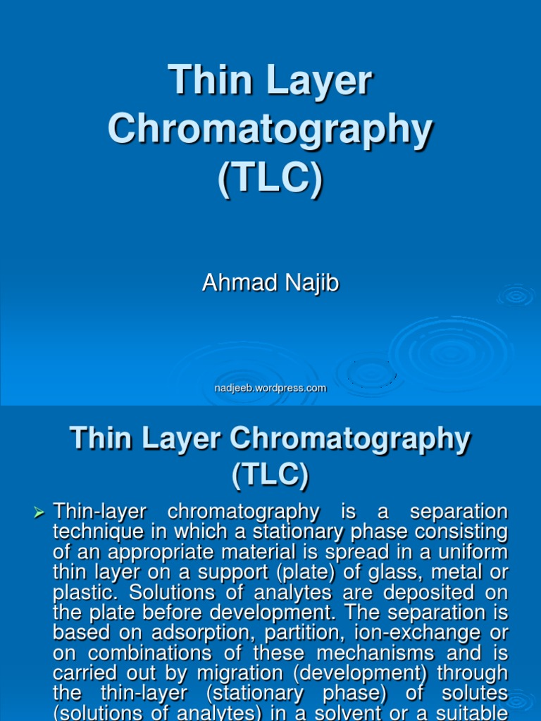 TLC Practical Examination Guide | PDF | Chromatography | Thin Layer ...