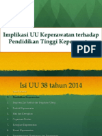 Implikasi UU Keperawatan Terhadap Penataan PT Keperawatan - DIKTI