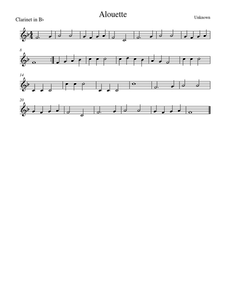 Alouette in BB PDF