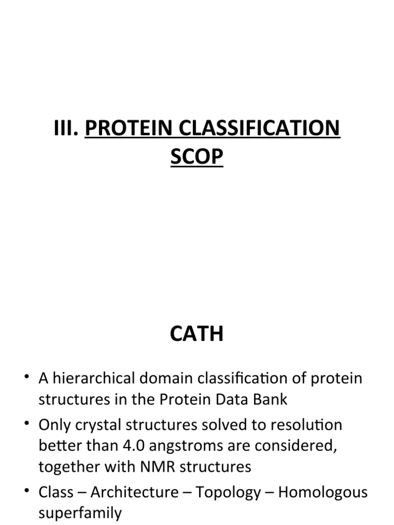 CATH vs SCOP Protein Classification | PDF | Protein Domain | Cell Biology